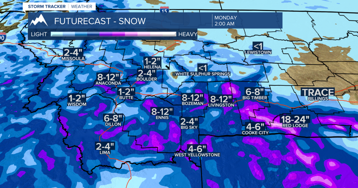 One of biggest snow storms of season impacting SW Montana right now