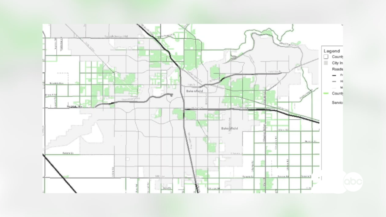 City of Bakersfield Graffiti Coverage Map