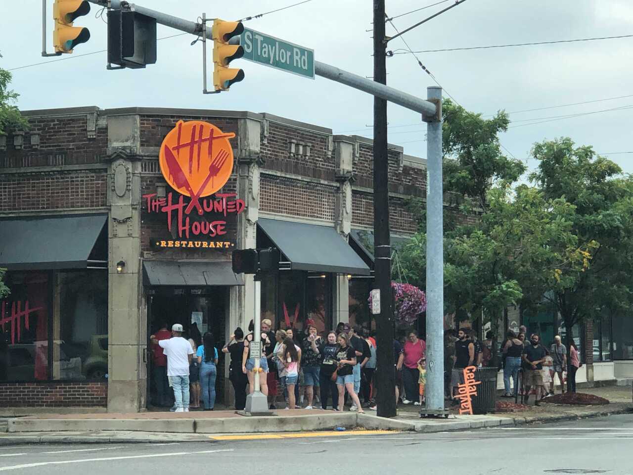 Haunted House Restaurant line Cleveland Heights