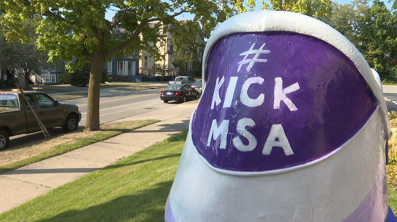 paper mâché shoe at ArtPrize