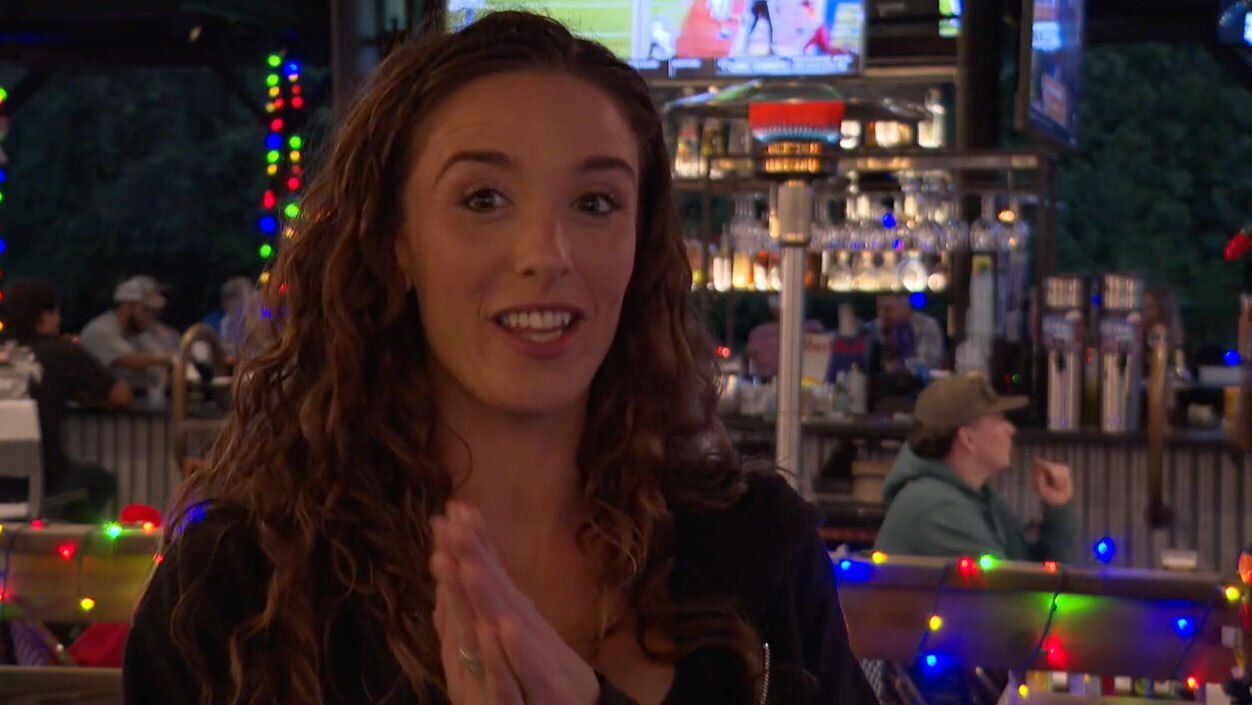 Tiffany Ferrugio explains how Townies Tavern's business is thriving.