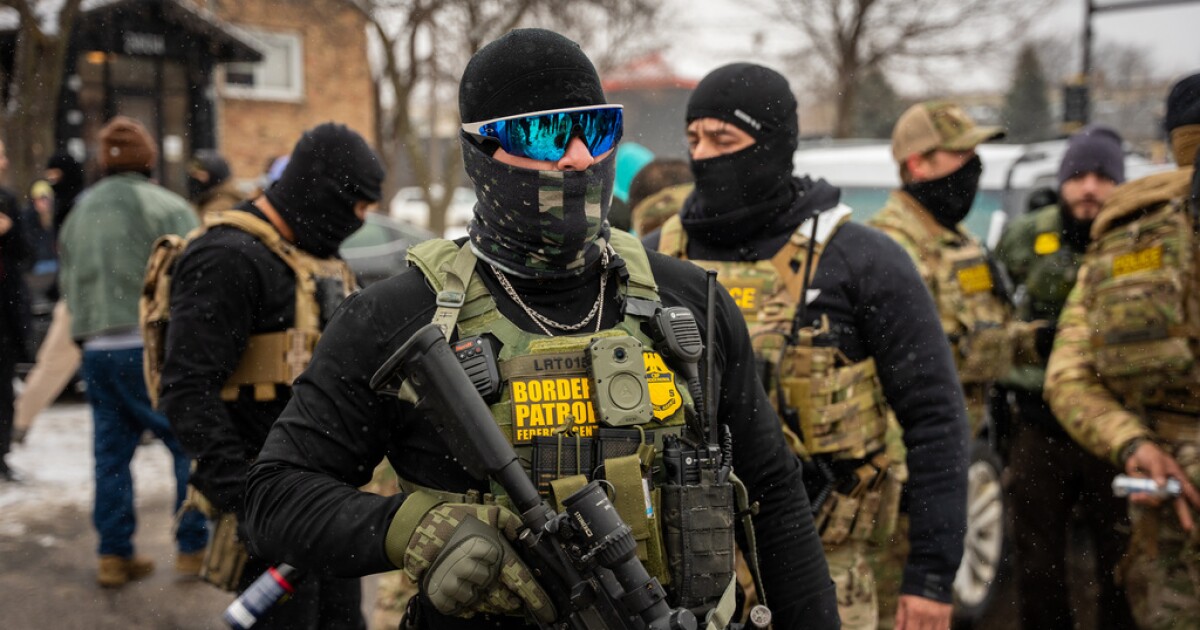 Mask ban for ICE agents emerges as flashpoint in DHS funding negotiation