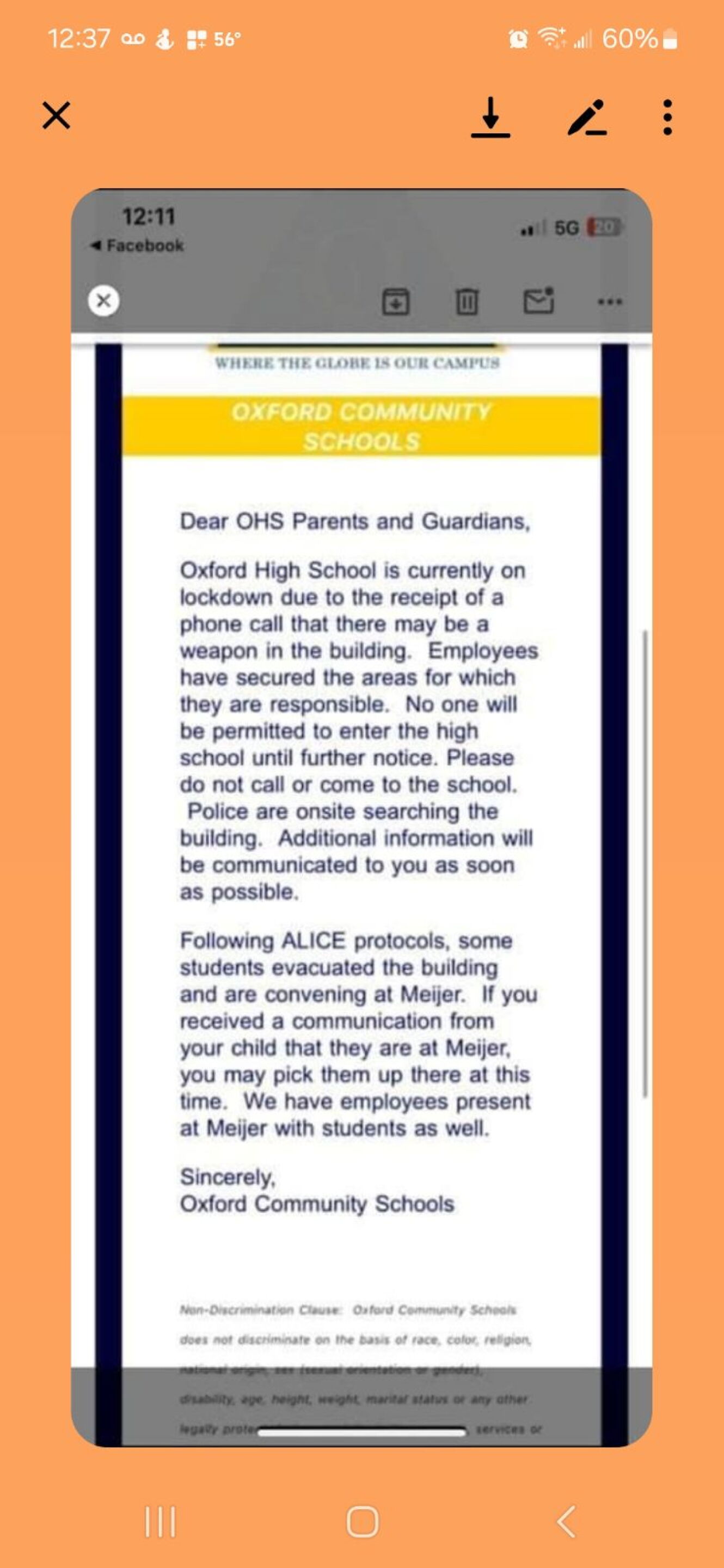Oxford high put on lockdown after 'swatting' call from Netherlands
