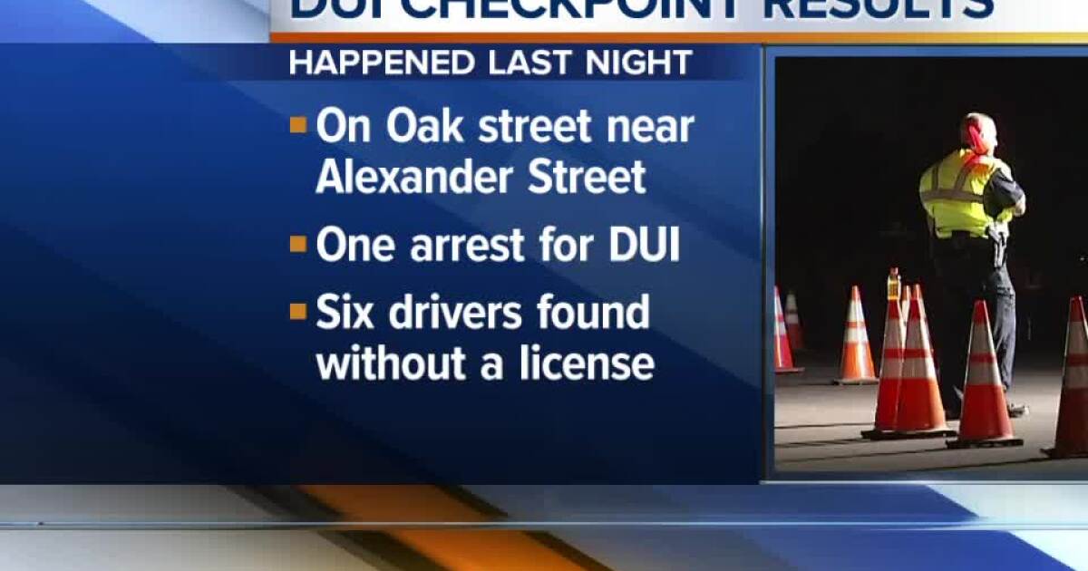 DUI checkpoint