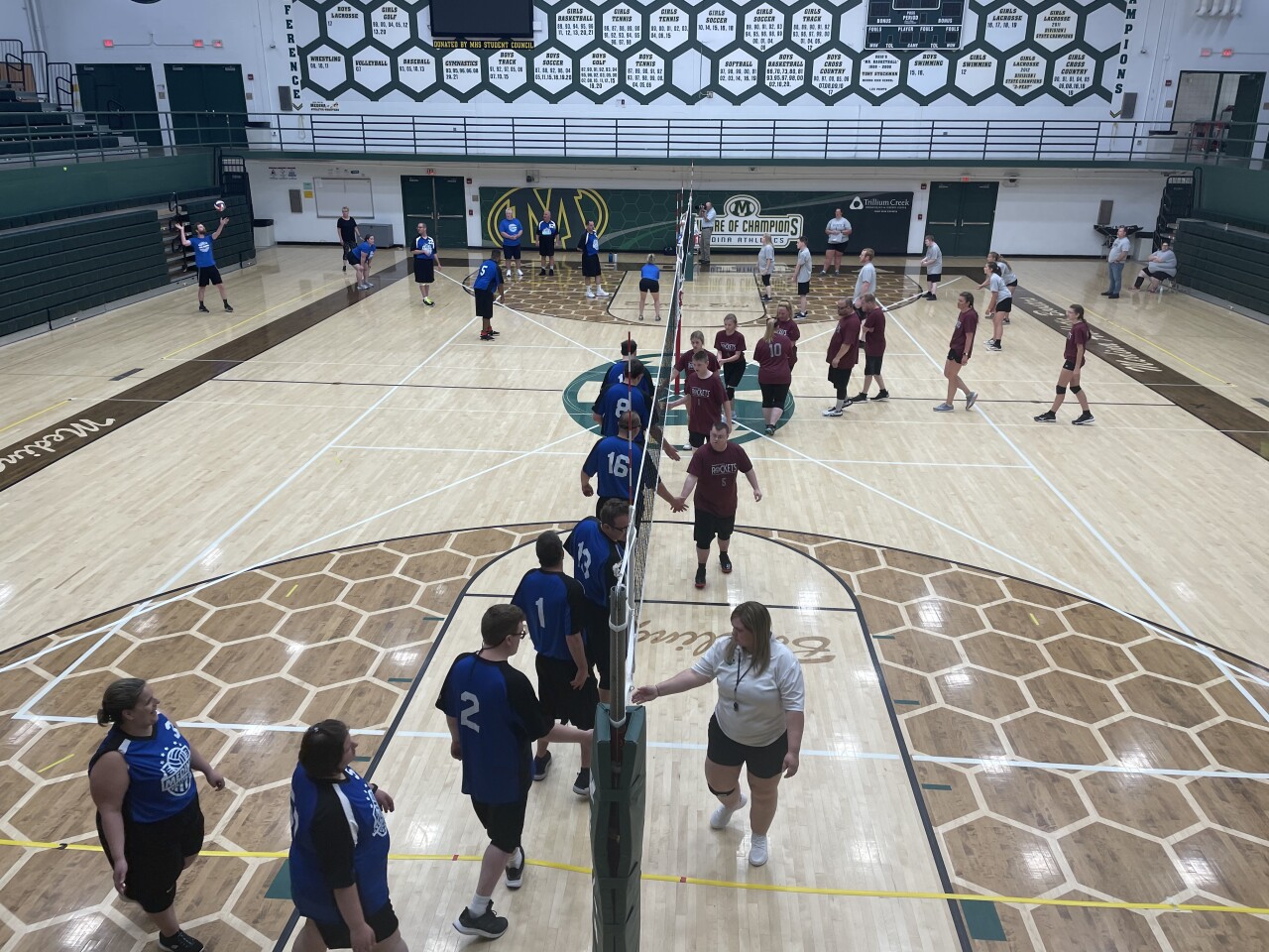 Athletes competing in volleyball at Medina Special Olympics Invite .jpeg