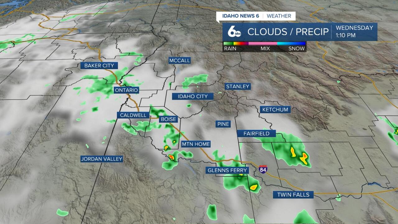 Satellite/Radar showcases active weather Wednesday afternoon