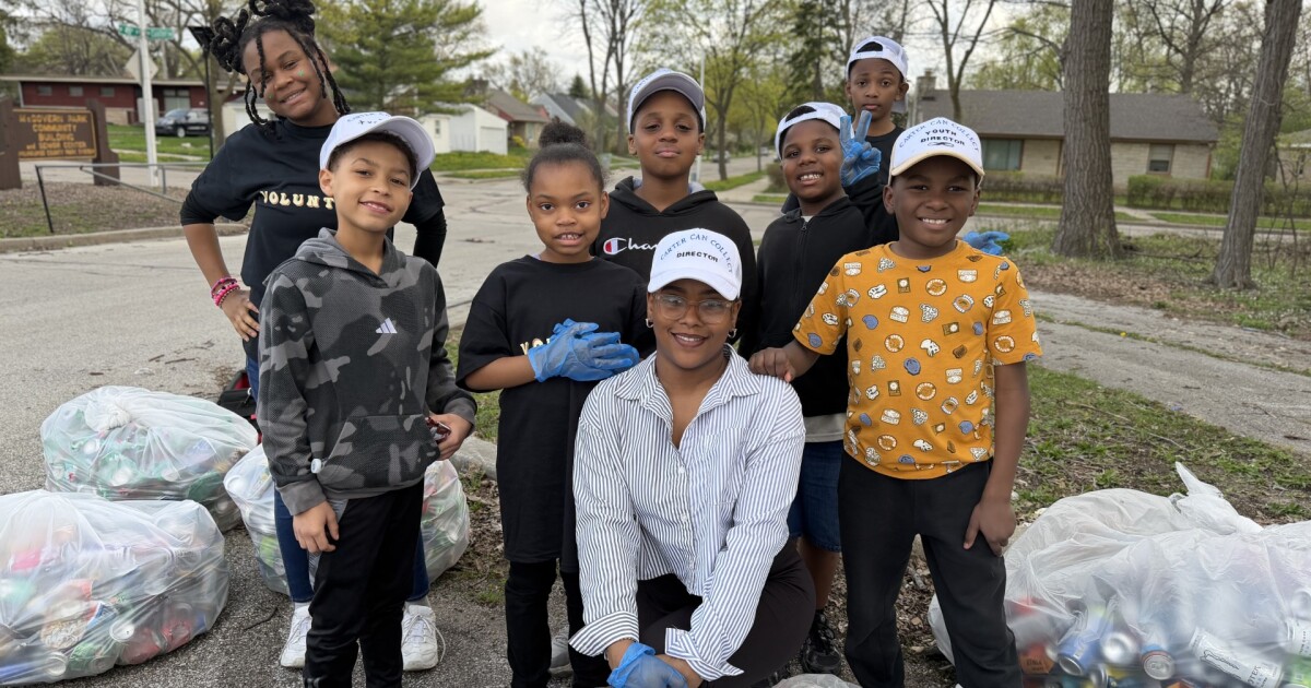 A young boy's mission turning cans into a way to help those in need