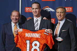 Peyton Manning, Pat Bowlin, John Elway