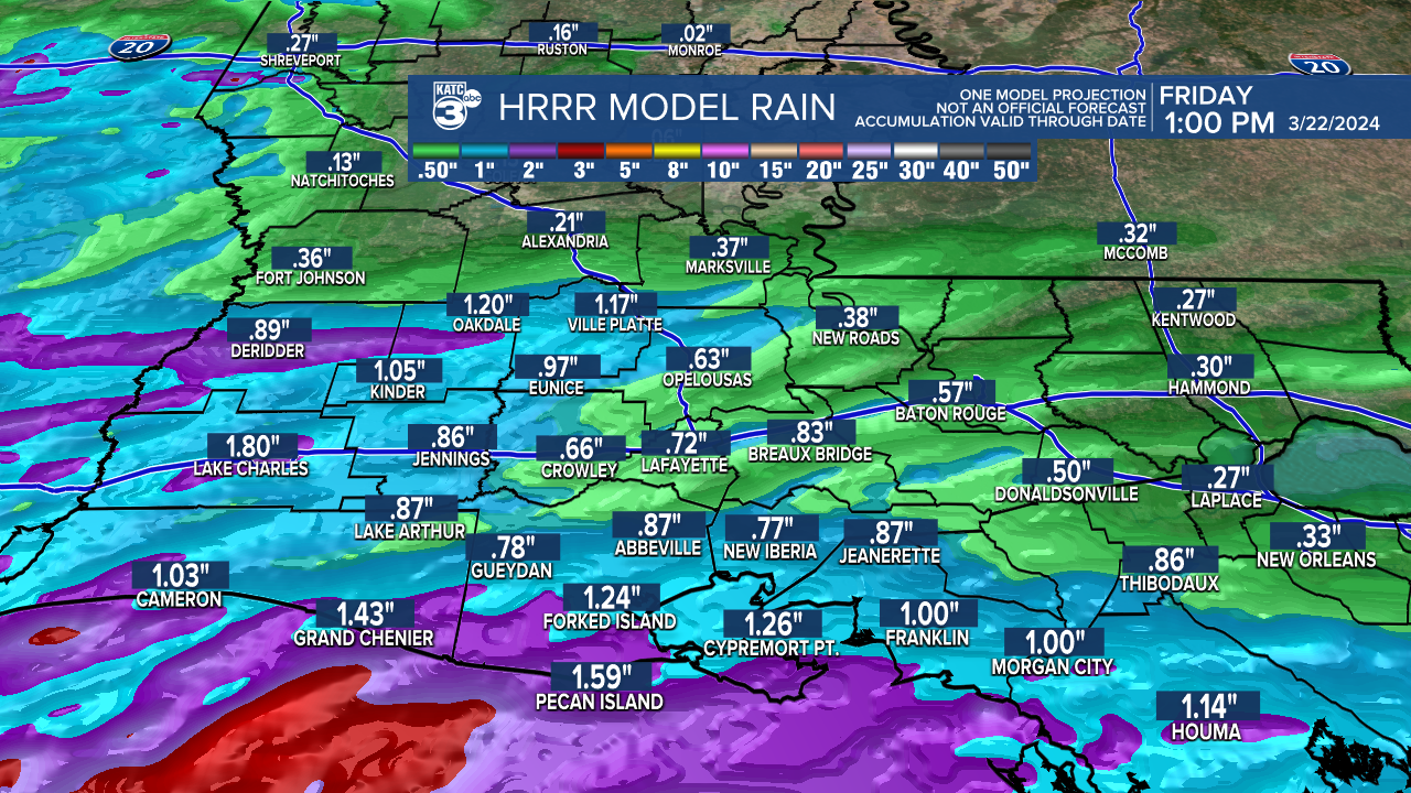 Extended HRRR Accumulation Acadiana.png