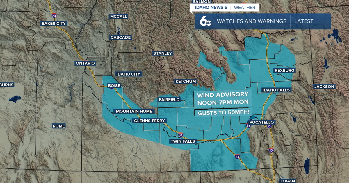Windy Monday with cooler weather ahead
