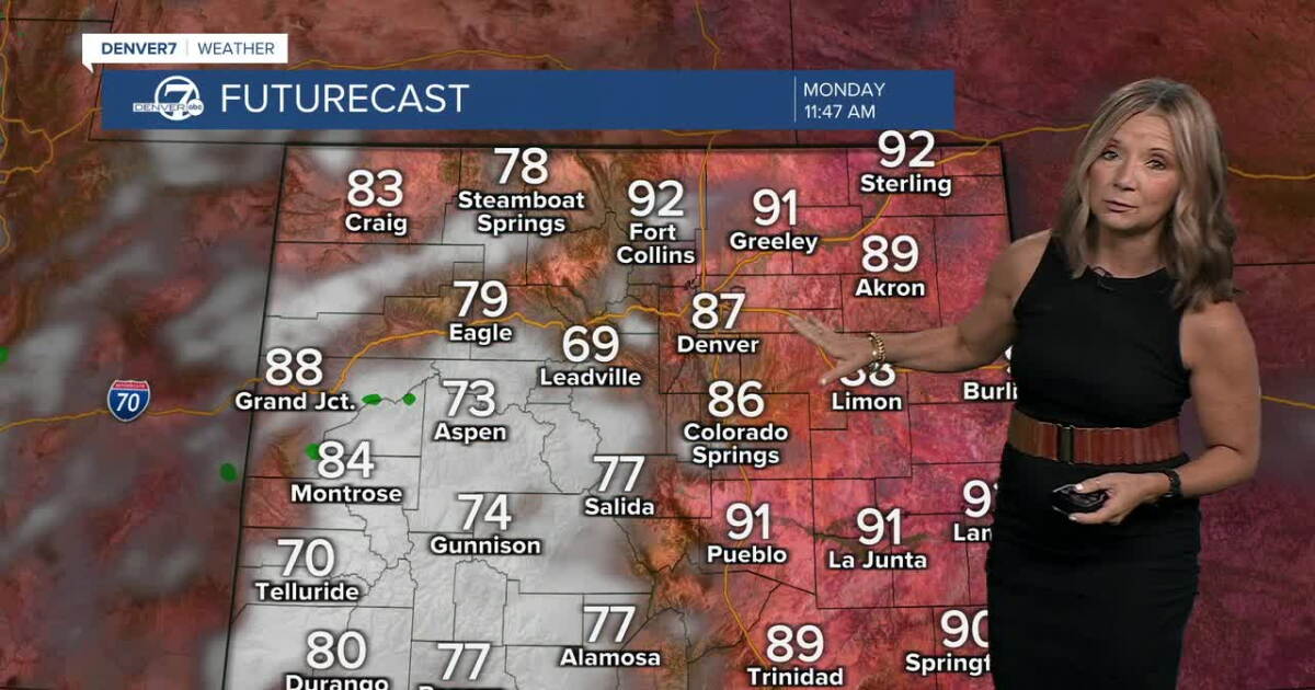 More 90s and afternoon storms for the Denver metro area