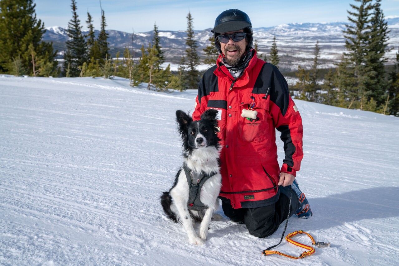 Winter Park Avalanche Dogs_Rico LaRocca and Biskit 2