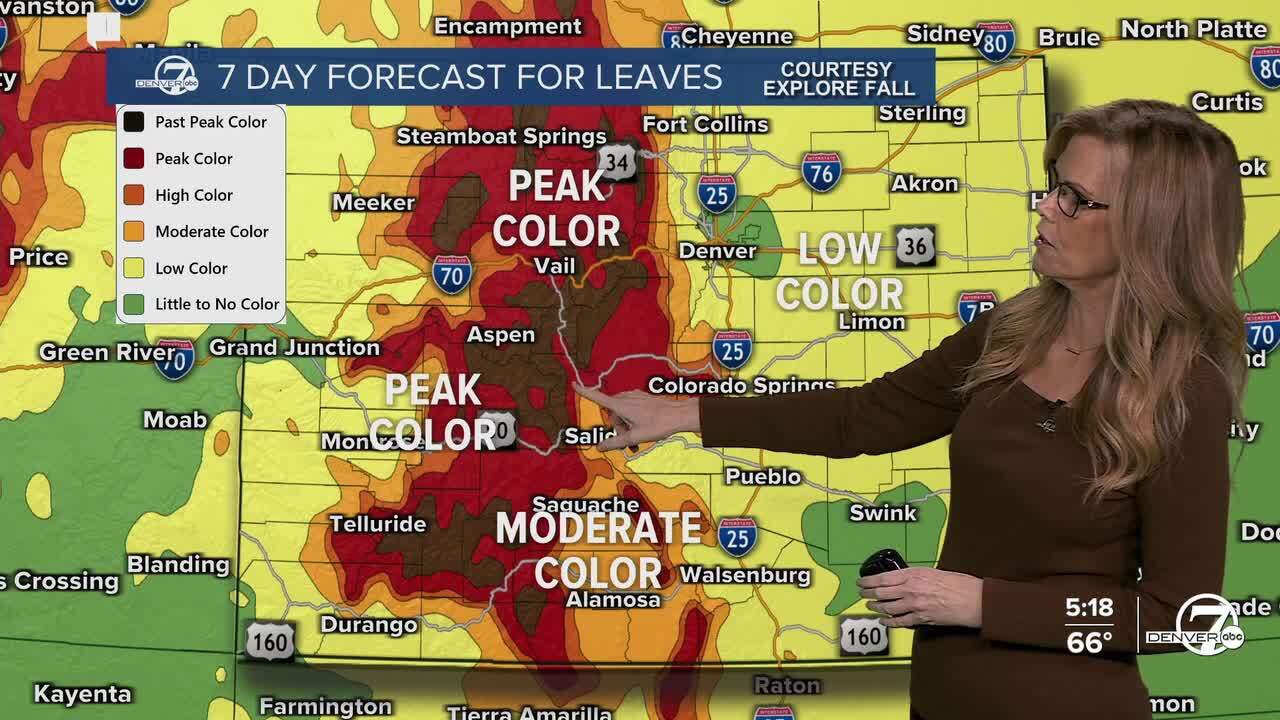 7 day leaf forecast for weekend of Sept. 26