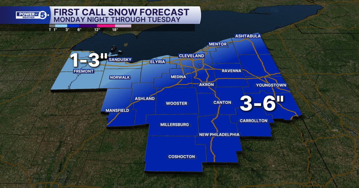 Widespread snow to impact Tuesday morning commute