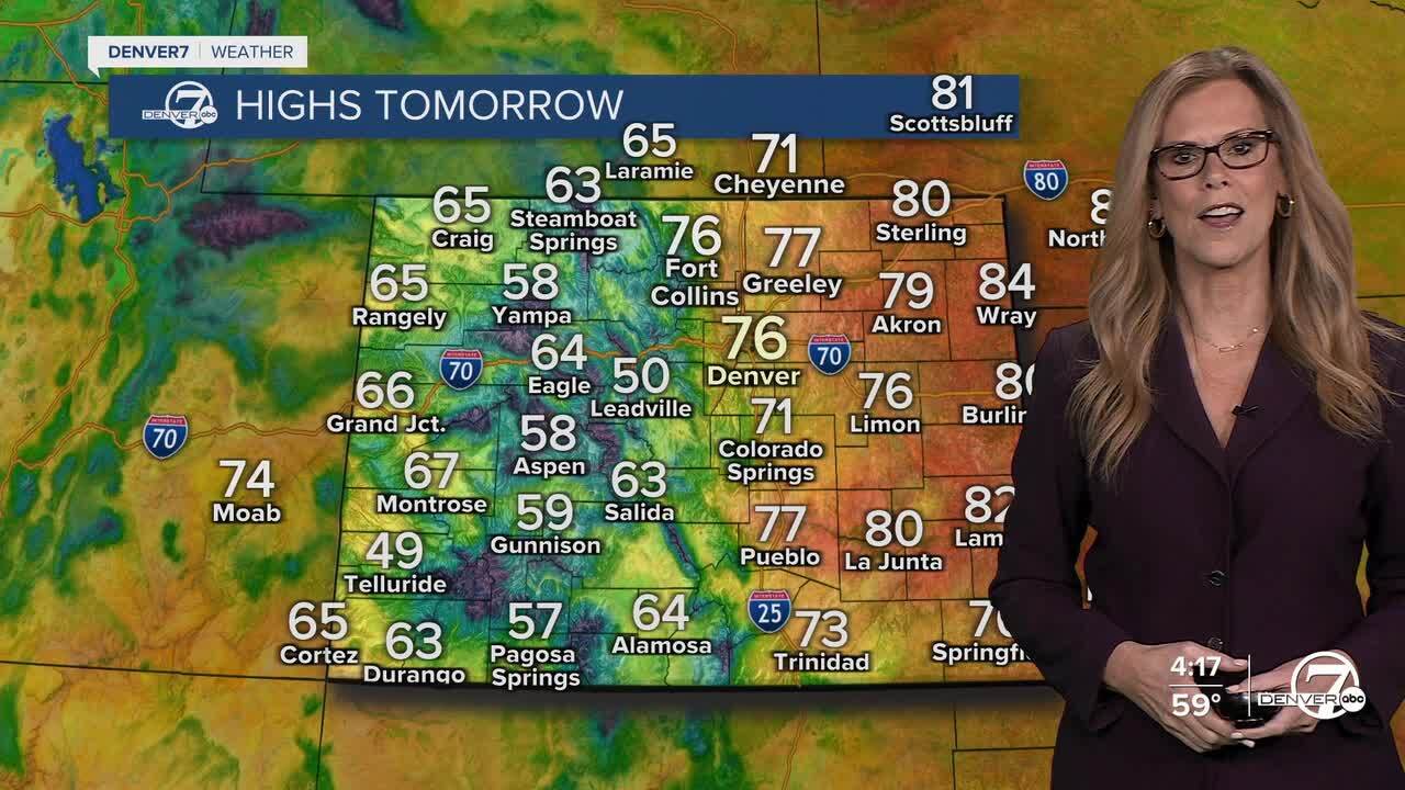 Highs on Saturday