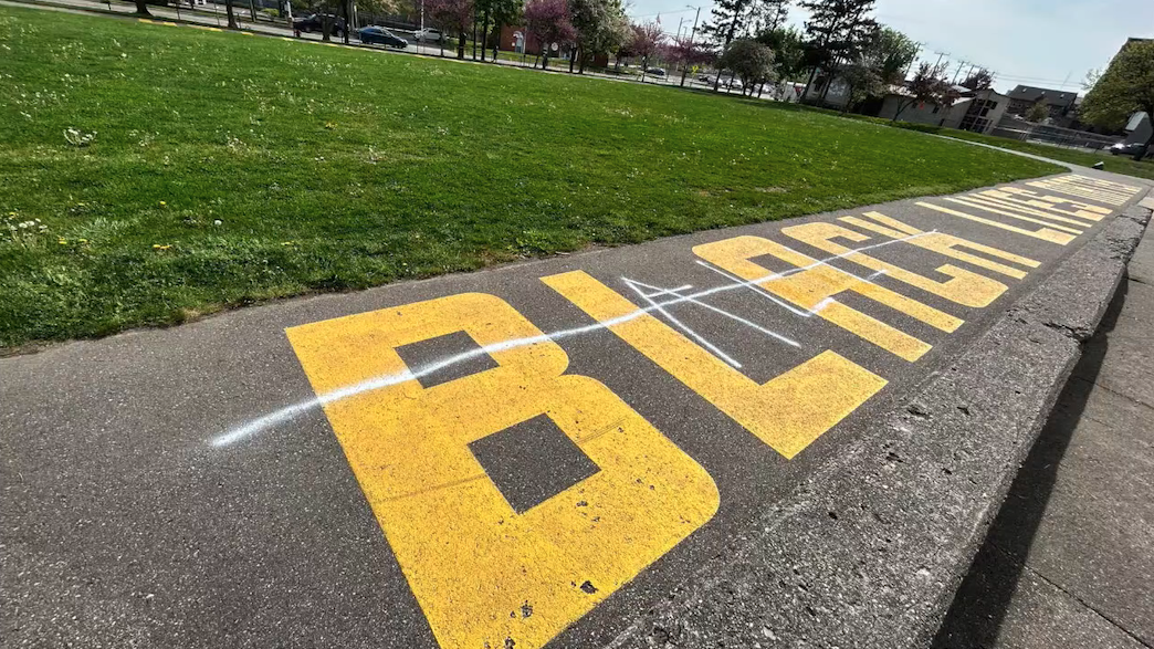 Ann Arbor Black Lives Matter mural vandalized