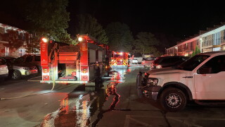 A large presence of fire crews is on Hollow Creek Road in Lexington Monday night.