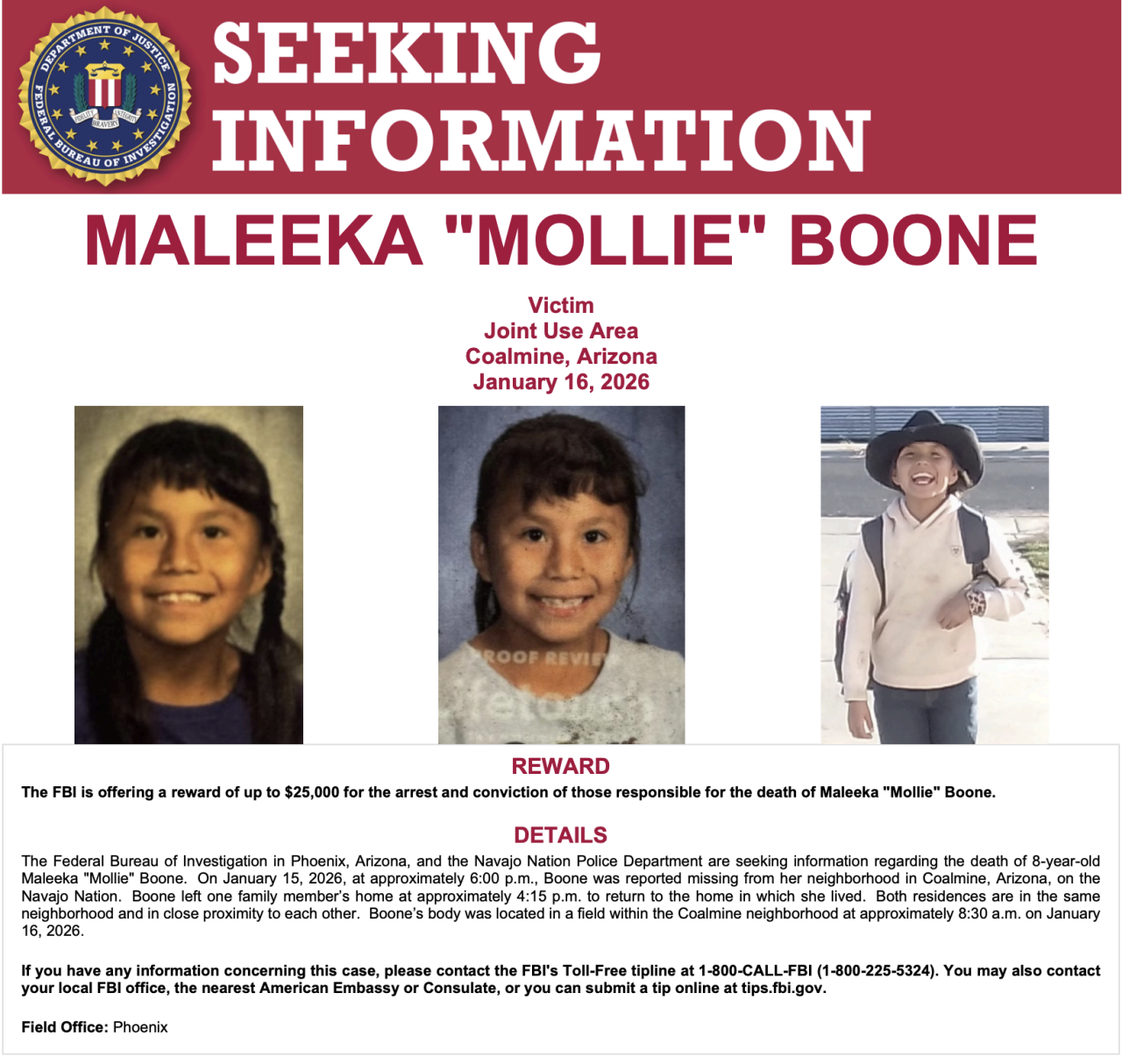 FBI Mollie Boone