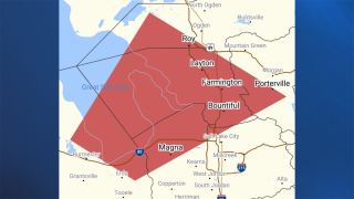 Severe Thunderstorm Warnings issued for much of northern Utah