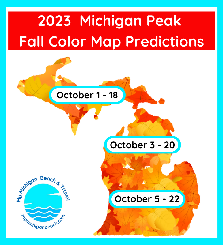 Michigan Peak Fall Color Map 2025 Michigan Peak Fall Color Map 2025