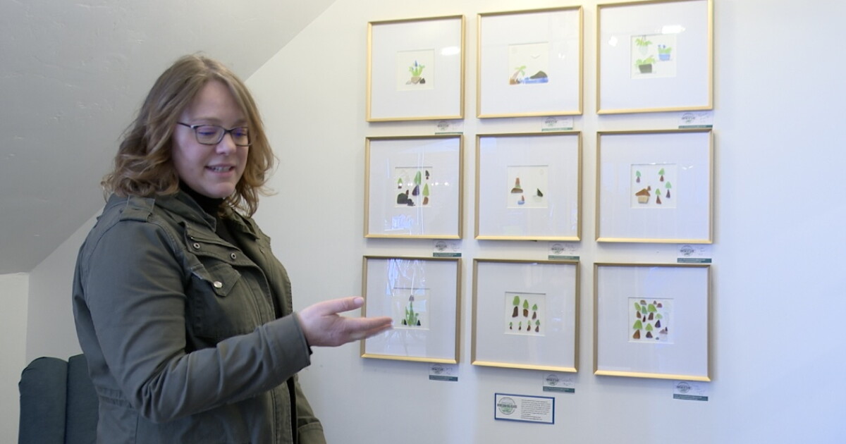 Woman collects glass from Butte hiking trail to make art - Vimarsana News
