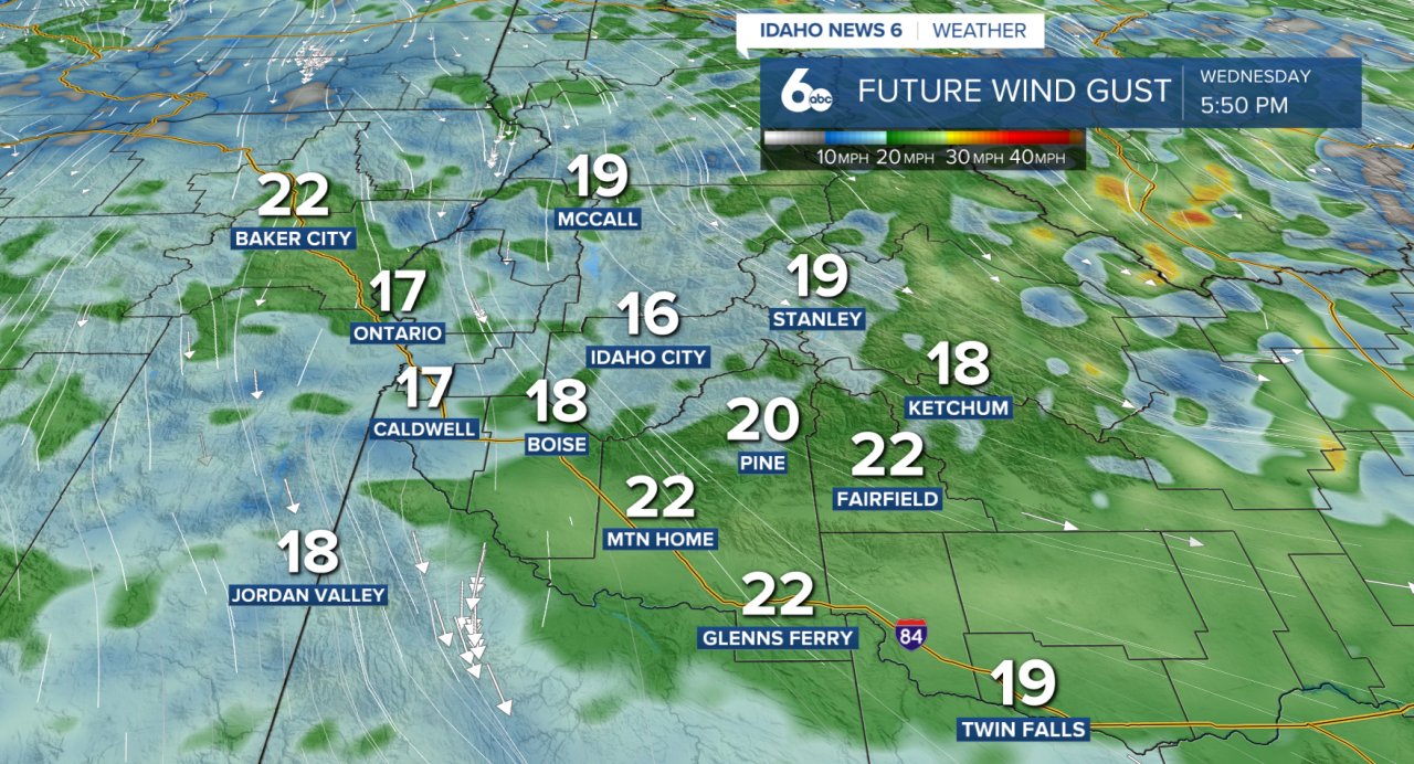 Future wind gusts