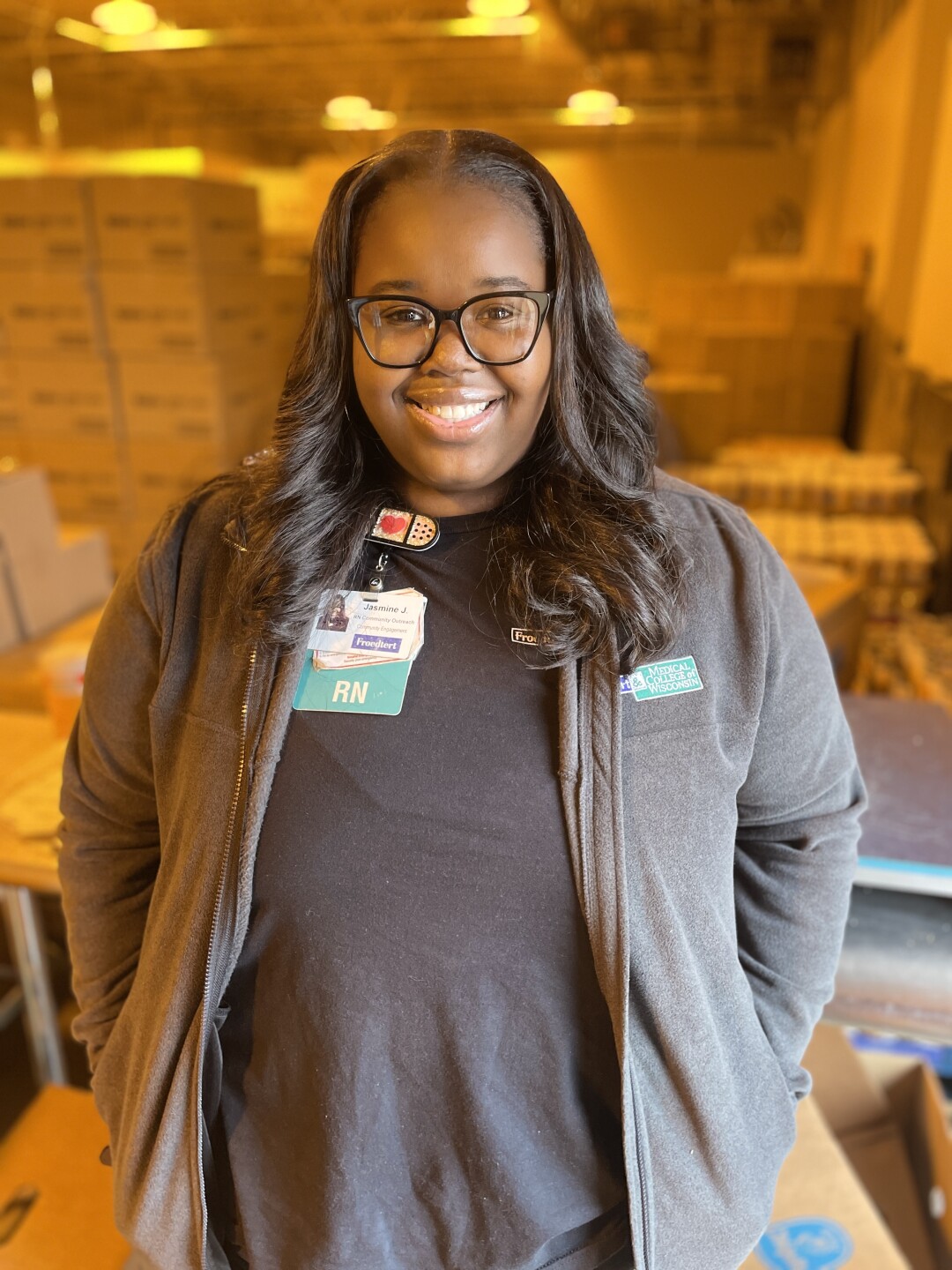 Jasmine Johnikin, a community outreach nurse.