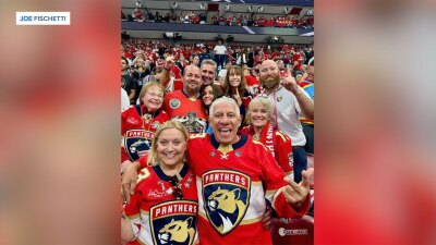 Joe Fischetti has found new friends that he considers family while rooting for the Florida Panthers.