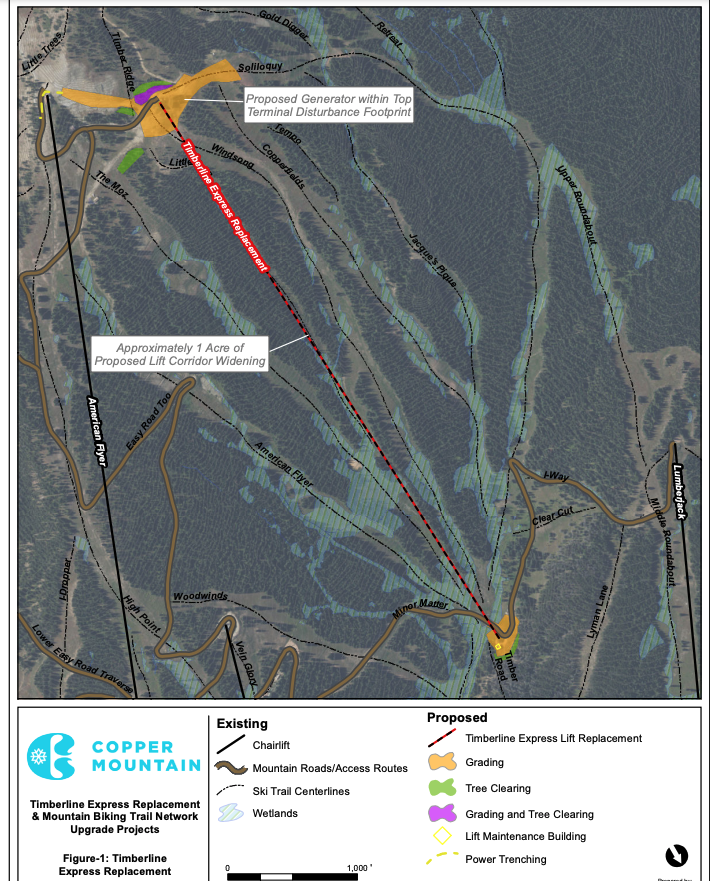 Timberline Express changes at Copper Mountain