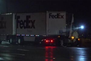 Kensington College area fedex truck crash nov. 29, 2018