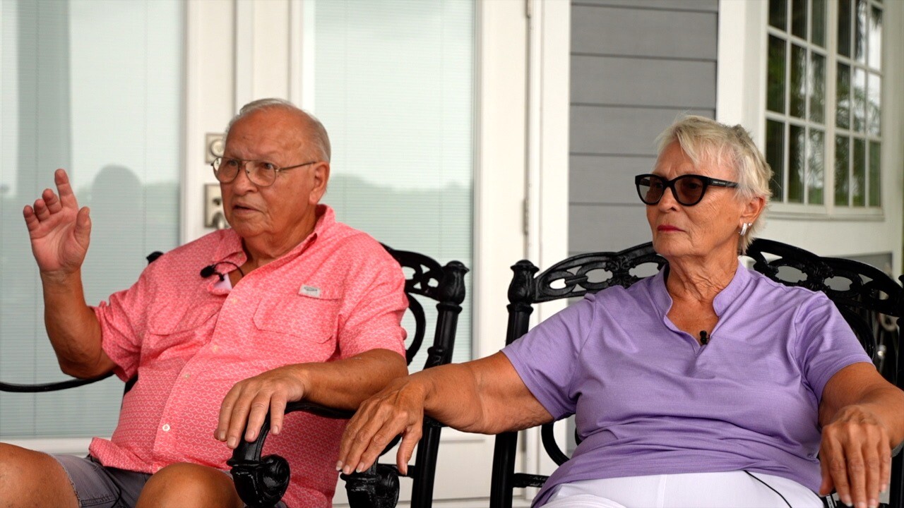 Gale Jones and Karen Brown, Moorehaven residents.