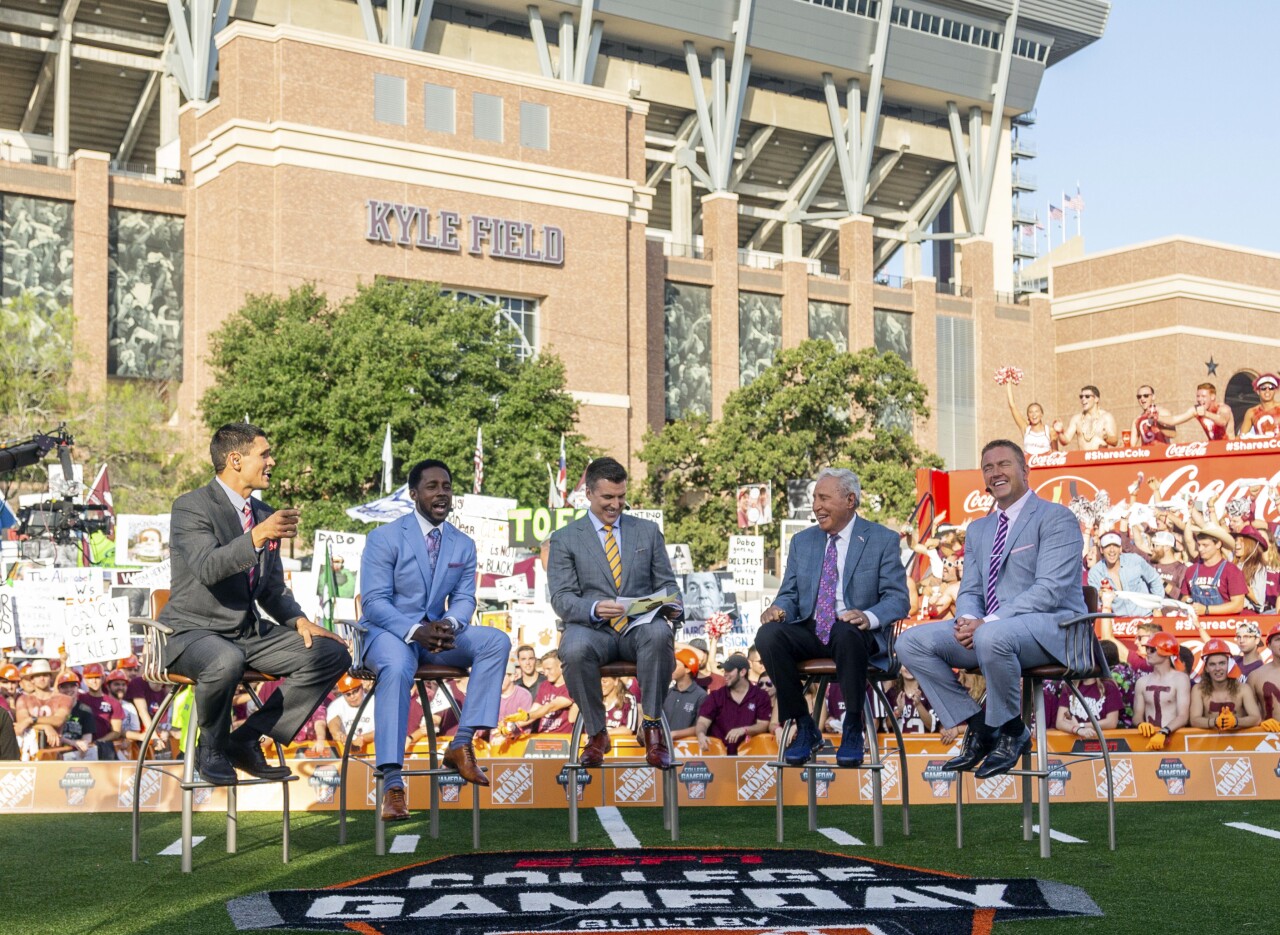'College GameDay' crew at Kyle Field in 2018