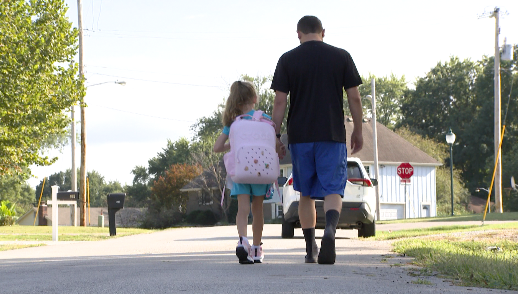Ray-Pec Students Walking Bus Stop