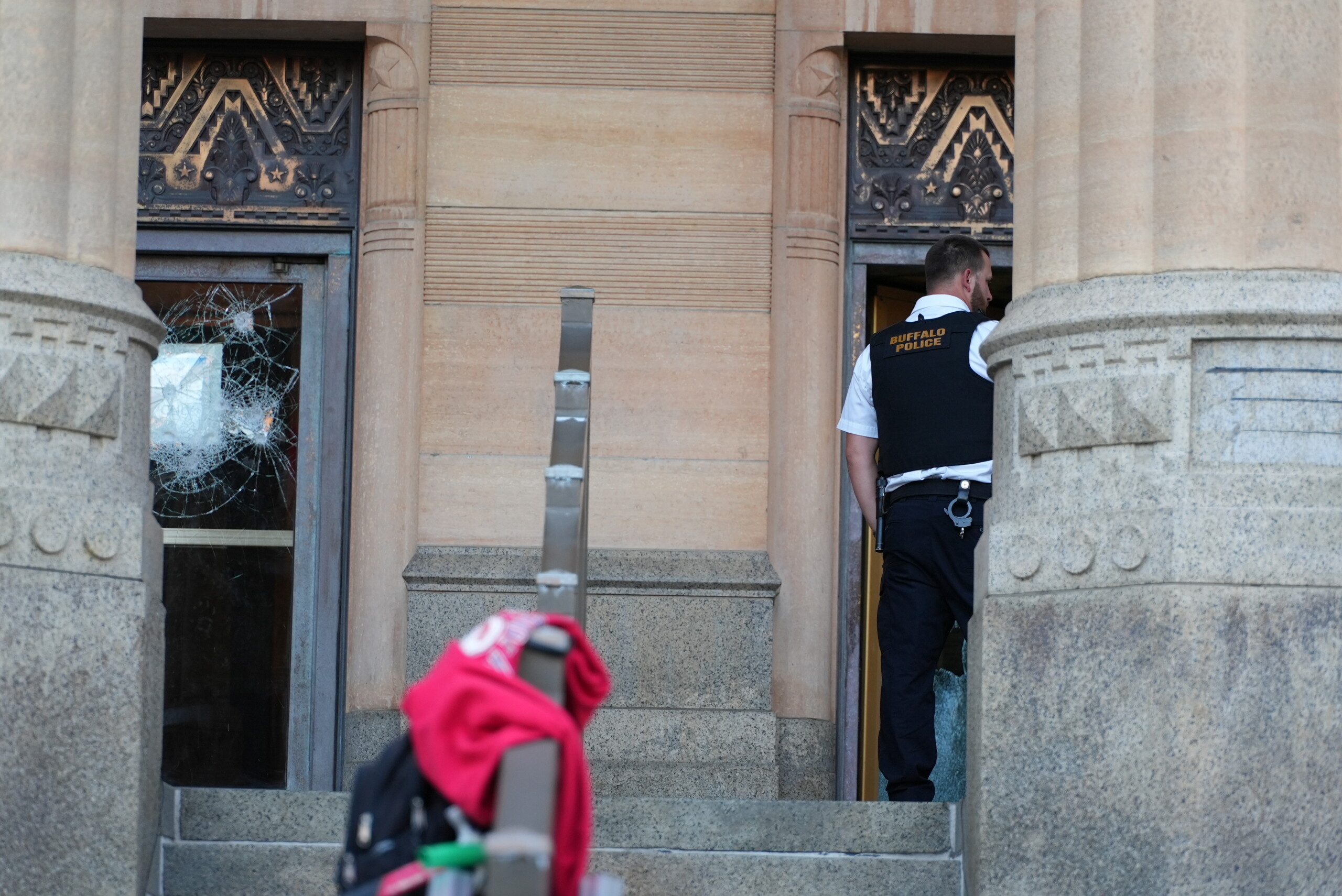 'He broke everything': Police arrest man for smashing Buffalo City Hall ...