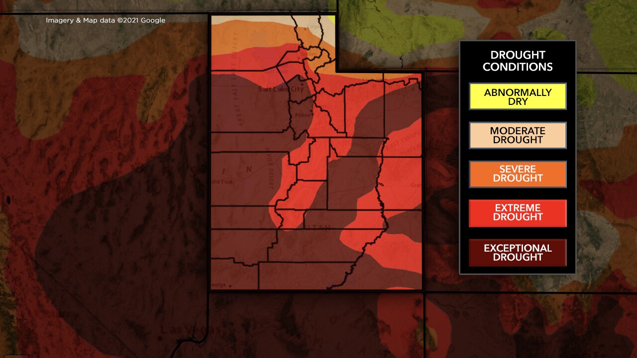 Utah drought map 