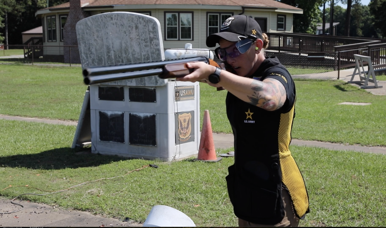 Army Staff Sgt. Rachel Tozier shotgun trap shooting Olympics