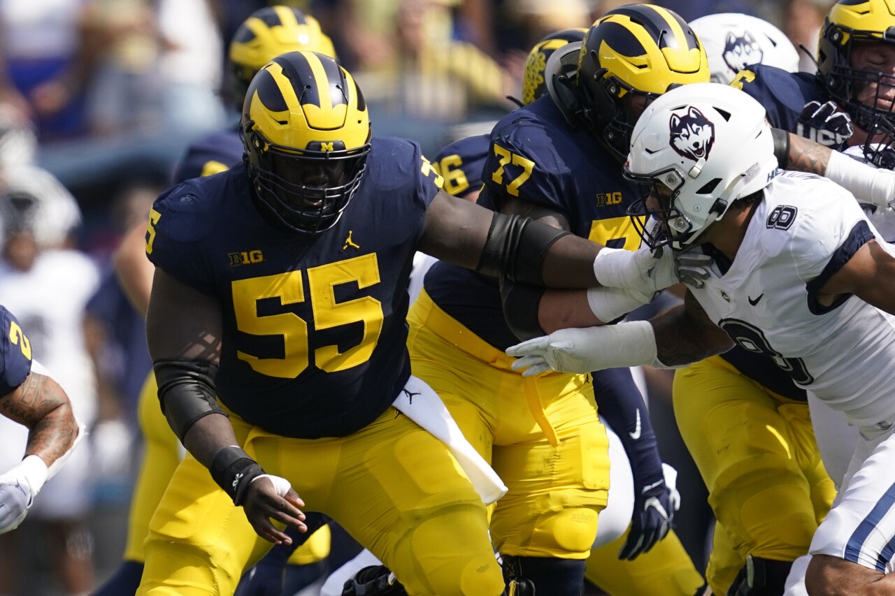 Olusegun Oluwatimi UConn Michigan Football