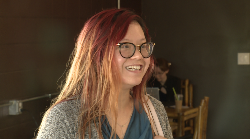 Caroline Ly, coffeehouse customer