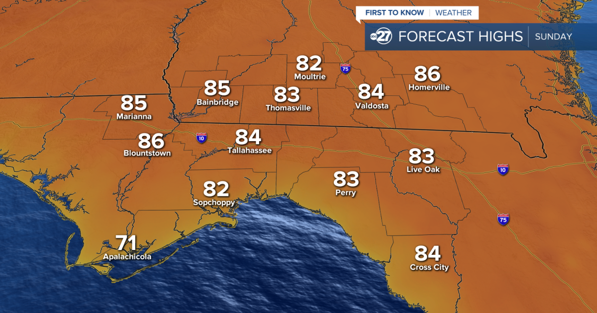 The weekend closes with sunny skies and low humidity as highs soar into ...