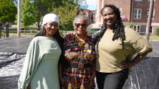 Organizers and participants in the Sankofa Children's Africa Festival