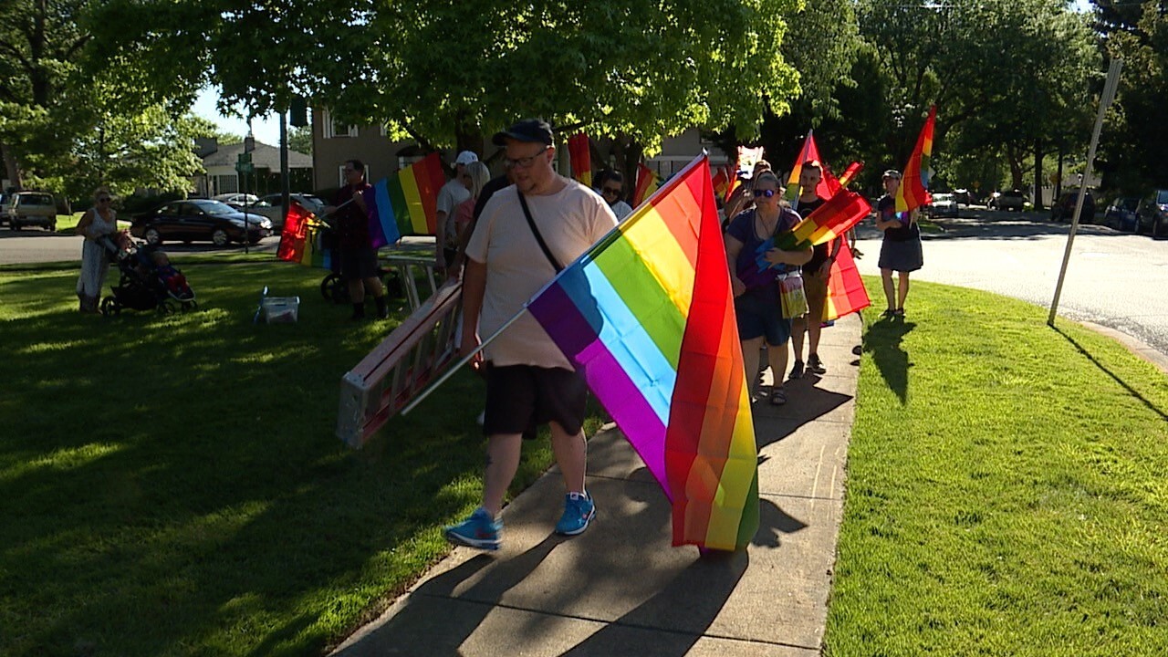 Pride Flag Replacement Rally