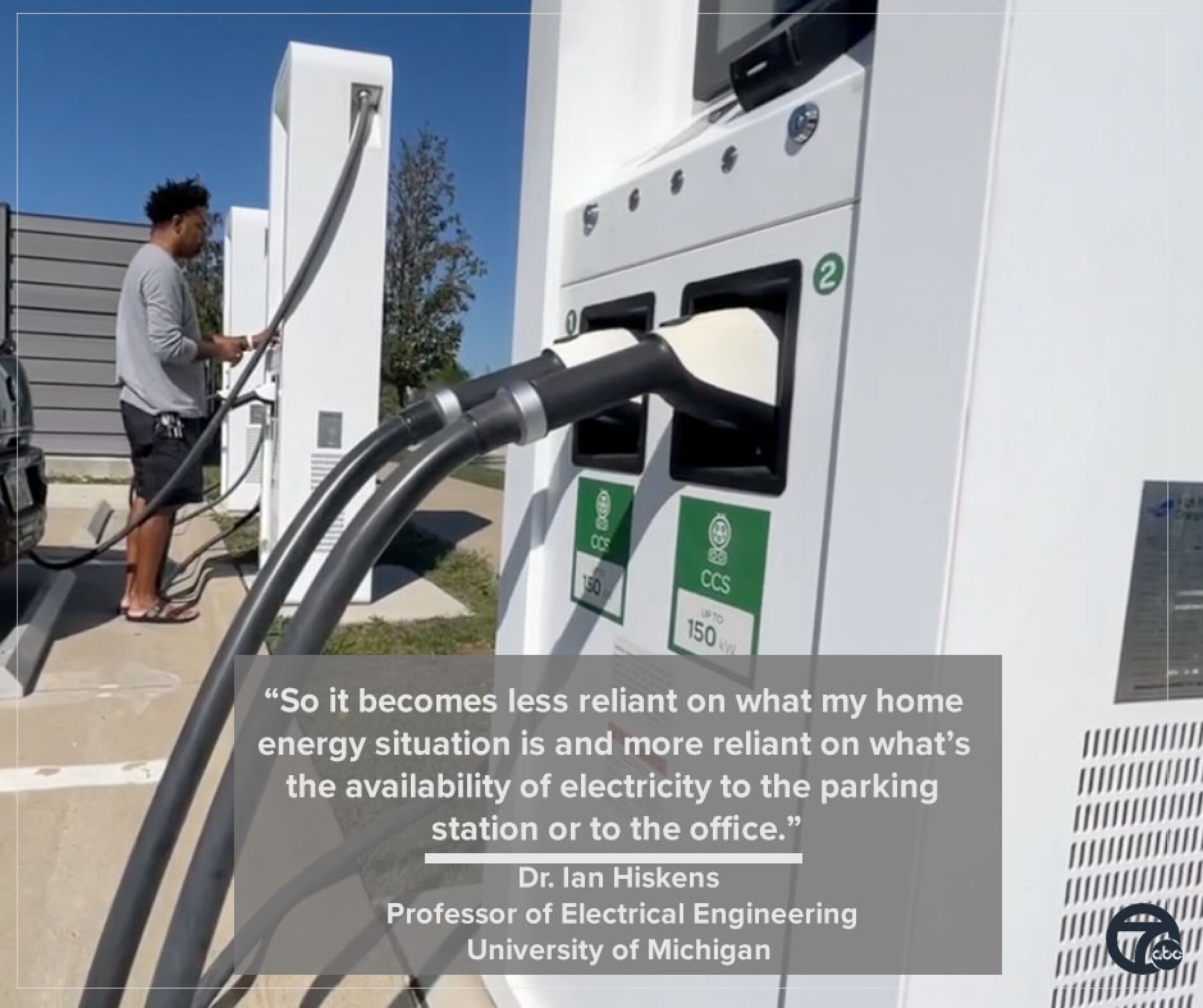 EV owners forced to use public charging stations during power outage