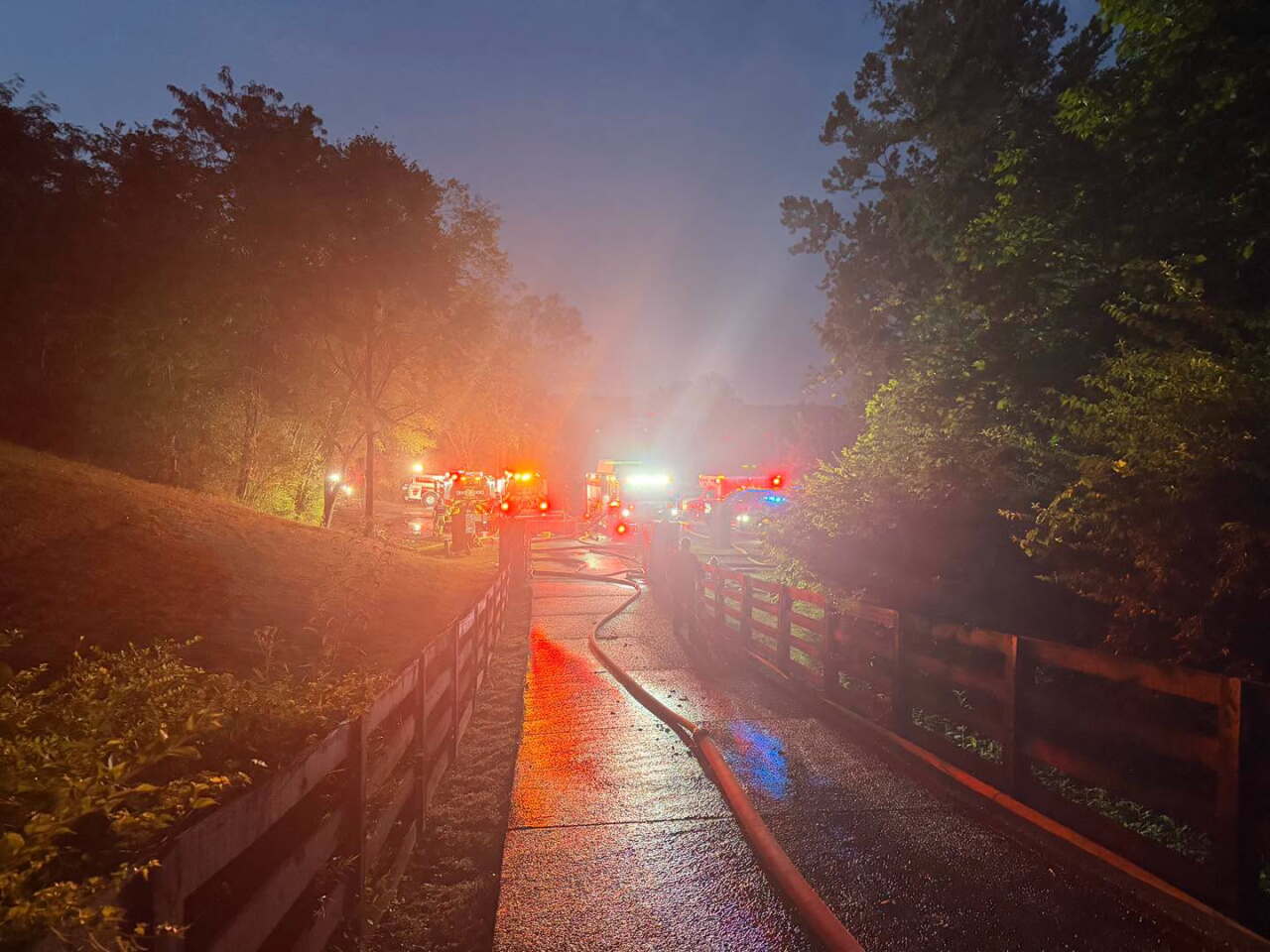 More than 45 firefighters respond to house fire on Beech Hill