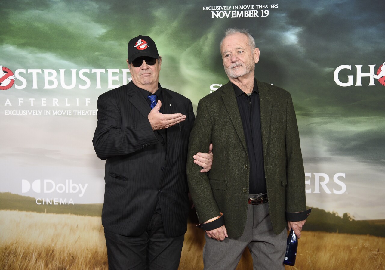 Dan Aykroyd and Bill Murray at 'Ghostbusters: Afterlife' premiere in New York City in 2021