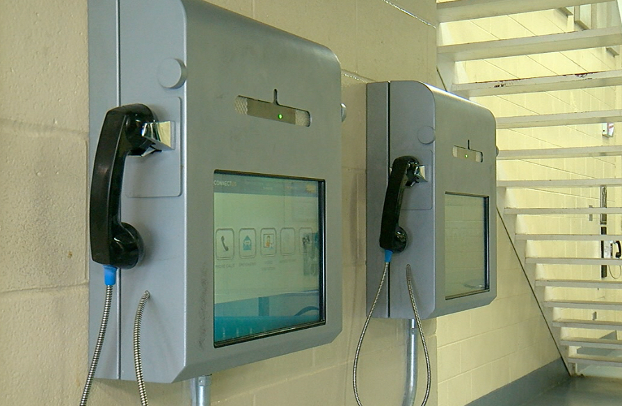 Inmates can have video visits with friends and family using jail kiosks.