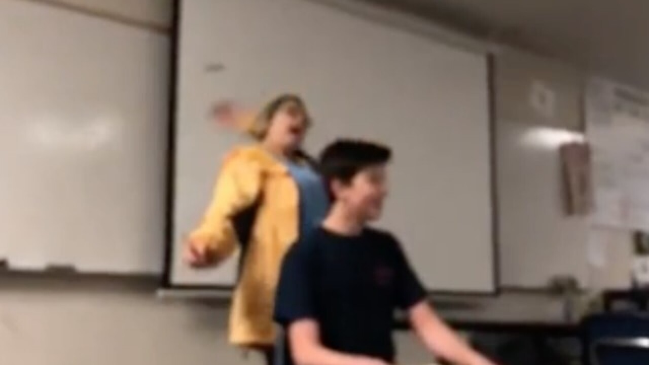 Calif. teacher arrested after video shows her cutting students