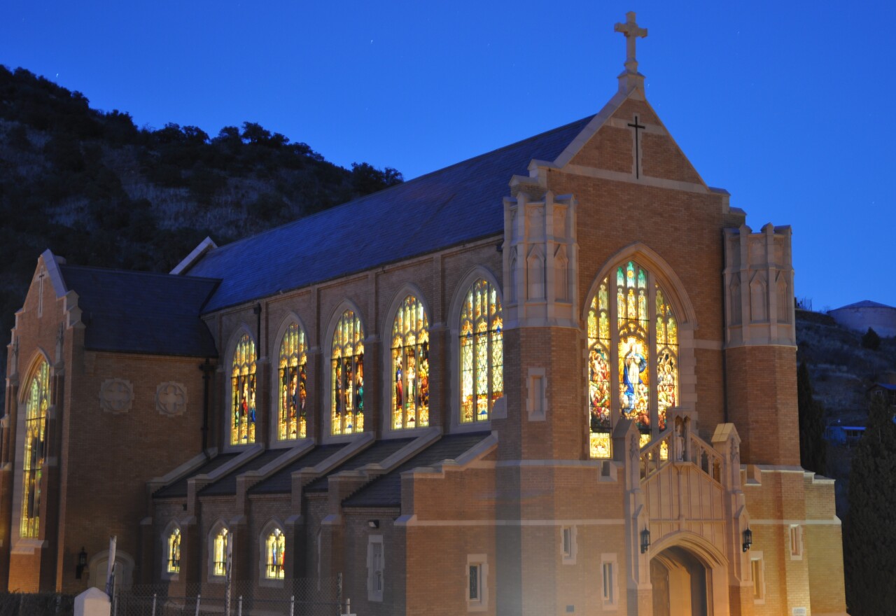 St. Patrick Church at night
