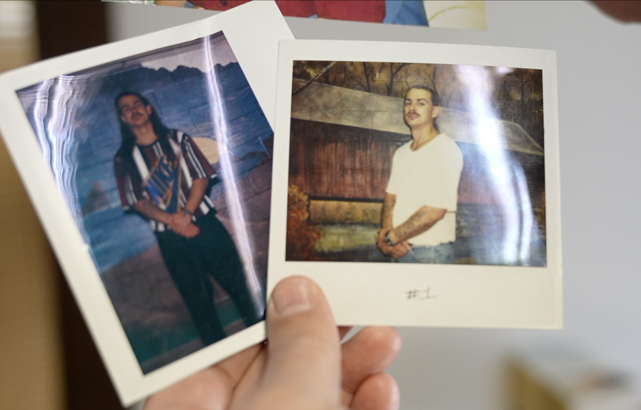 Photos of Grant during his time in prison— age 30 (left) and 27 (left)
