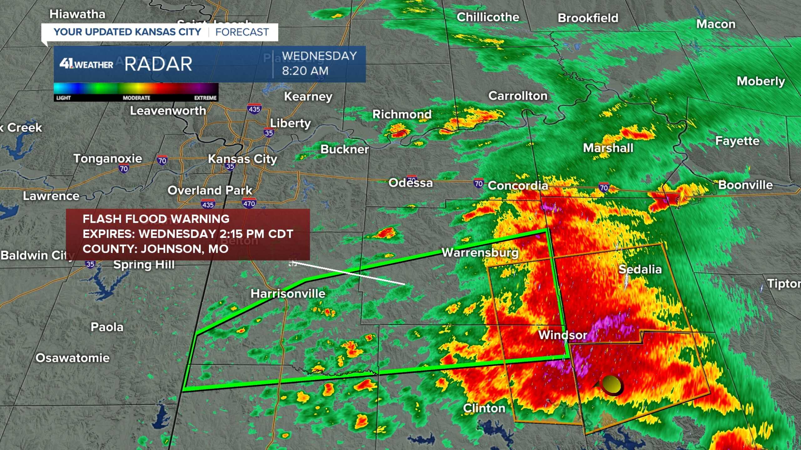 Severe thunderstorm watch issued until 4 pm for some Missouri counties