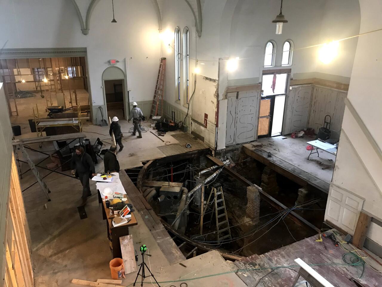 Construction of Bell Tower Brewing Co